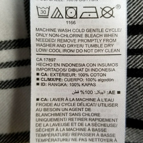 Black and white plaid Button down shirt - Picture 5 of 6